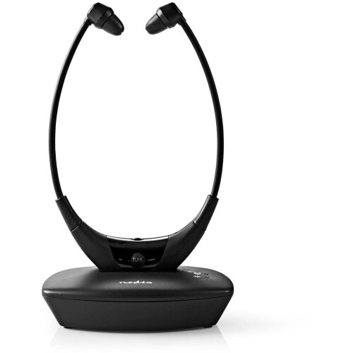 Nedis HPRF010BK - Draadloze in-ear koptelefoon - 35 meter bereik - Zwart