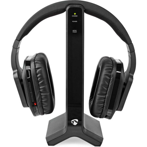 Nedis Wireless TV Headphones - Draadloos Over-Ear - 25m bereik - Zwart