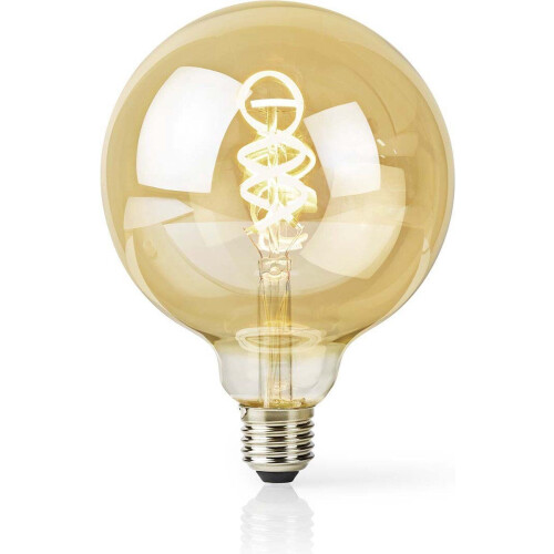 Nedis SmartLife LED Filamentlamp - Wi-Fi - E27 - 360 lm - 4.9 W - Warm tot Koel Wit - 1800 - 6500 K - Glas - Globe