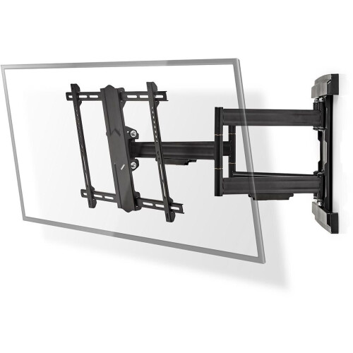 Nedis TVWM6551BK - TV-muurbeugel - Draaggewicht 70kg - Geschikt voor 37” tot 80” schermen