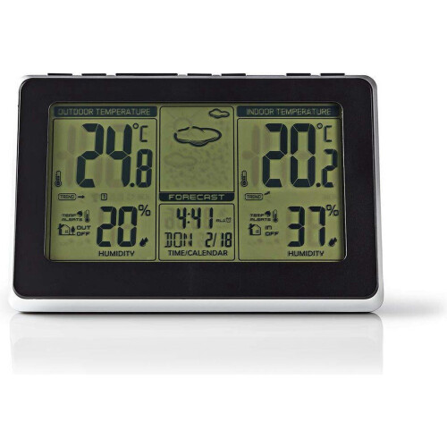 Nedis Weerstation - Binnen & Buiten - Draadloze weersensor - Weersvoorspelling - Tijdweerg Tweedehands