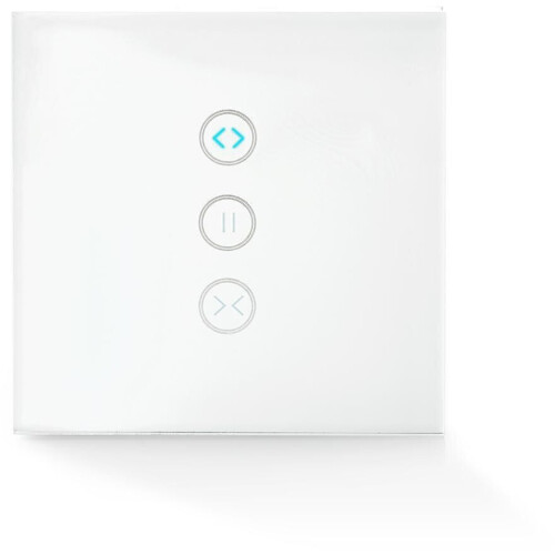 Nedis Wi-Fi Smart Muurschakelaar - Slimme gordijnbediening - Spraakbediening met Alexa en Google Home