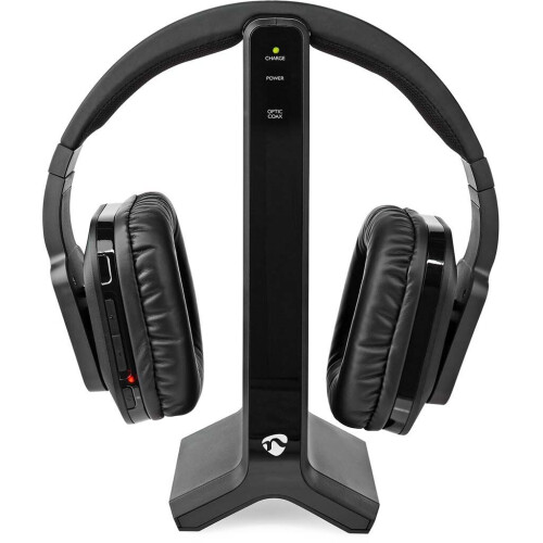 Nedis Wireless TV Headphones - Draadloos Over-Ear - 25m bereik - Zwart
