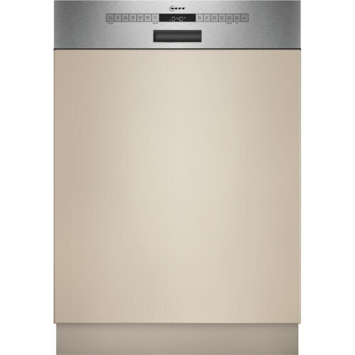 NEFF S147YAS03E - Half geïntegreerde vaatwasser - 13 couverts - Zeolith®-droogtechnologie - Wit