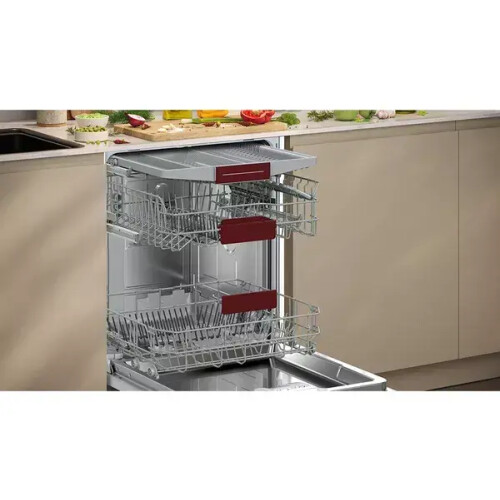 Neff S155hvx00g Volledig Geïntegreerde Inbouw Vaatwasser - Besteklade - Koolborstelloze Motor - 14 Couverts - Home Connect - 60 Cm | Nieuw (outlet)