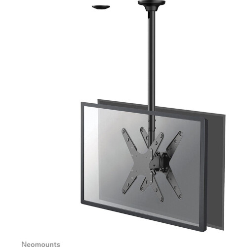 Neomounts FPMA-C340DBLACK - Plafondsteun voor 2 schermen tot 75"- Full motion met kabelmanagement - Zwart Tweedehands