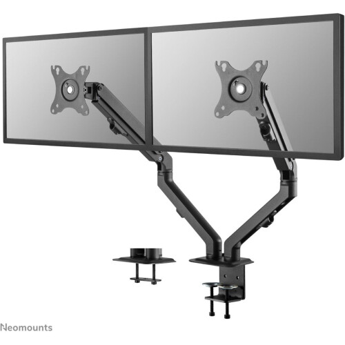 Neomounts FPMA-D650DBLACK - Bureausteun voor 2 schermen tot 27" - Full motion met hoogte- en diepteverstelling - Zwart Tweedehands