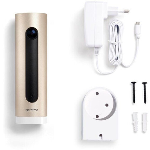 Netatmo NSC-AMZ - Slimme Binnencamera - Bewegingsdetectie Nachtzicht FHD 1080p Zonder Abonnement Alexa/Google/Apple
