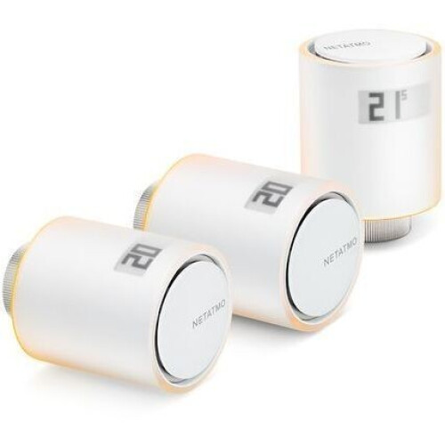 Netatmo Slimme Radiatorkraan - Radiatorthermostaat - Draadloze bediening - Wit (3-pack) Tweedehands