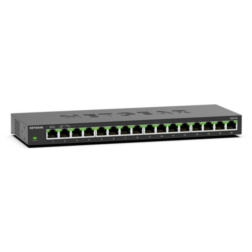 Netgear GS316 - Gigabit Desktop Switch - 16-poorts - Unmanaged