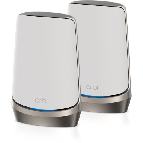 Netgear Orbi RBKE962 - Quad-band Mesh WiFi 6E Systeem - Tot 10,8 Gbps snelheid - Dekking tot 400m² (2 stuks) Tweedehands