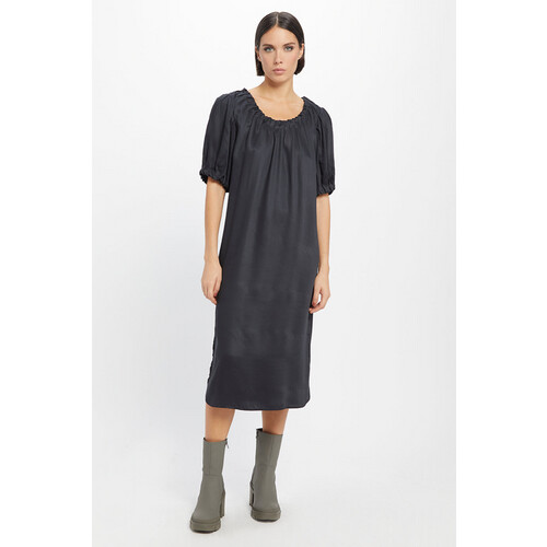 Neu Nomads dames vegan Midi Jurk Kimmie Zwart Tweedehands