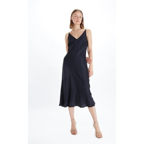 Neu Nomads dames vegan Slipdress Bias Zwart Tweedehands