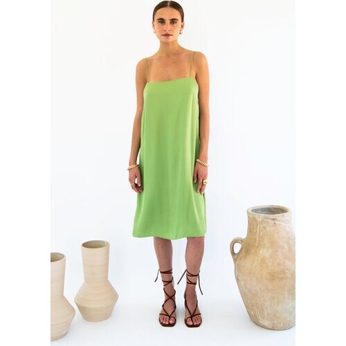 Neu Nomads dames vegan Slipdress Julianne Boxy Smaragdgroen Tweedehands