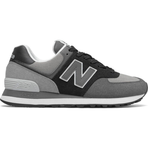 New Balance 574 - Dames Sneakers - Suède met mesh - Grijs - Zwart (2021) - Maat 38 Tweedehands