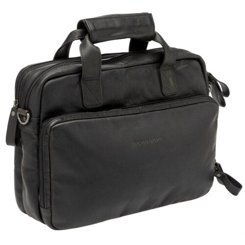 New Looxs Cali - Laptoptas Fietstas - 15 inch Laptopvak - Leer - Zwart Tweedehands