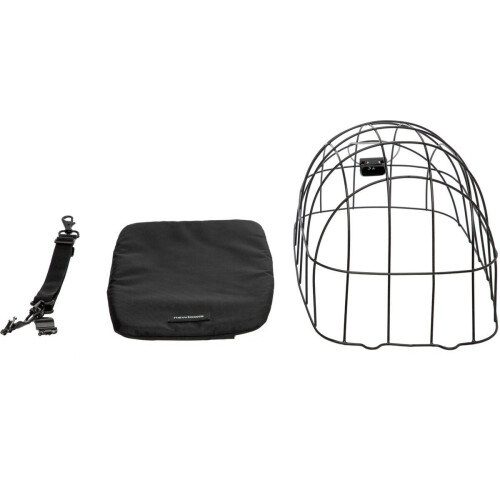 New Looxs Clipper Pet Package - Accessoire hondenfietsmand - Korf en waterafstotend kussentje - Zwart Tweedehands