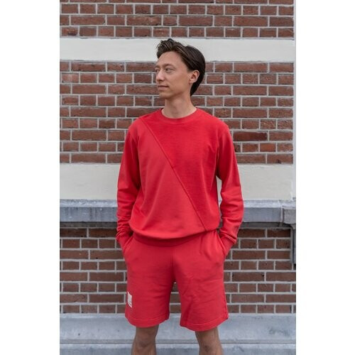 New Optimist mannen vegan Sweatshirt Ulivo Rood Tweedehands