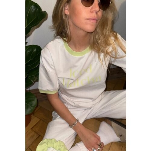 New Orchard dames vegan T-Shirt Iced Matcha Wit Tweedehands