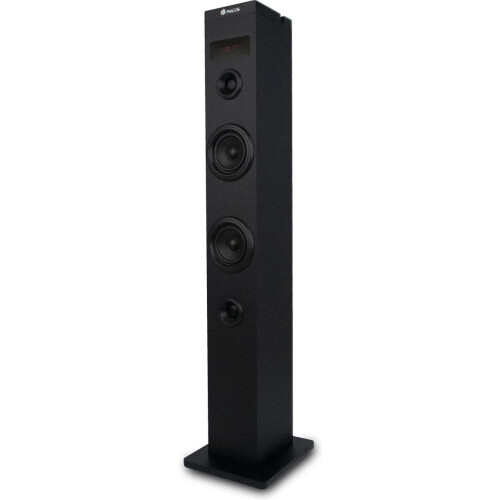 NGS Sky Charm - Torenluidspreker 50W - Bluetooth USB FM-radio AUX - Zwart Tweedehands