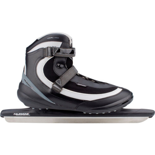 Nijdam Pro-Line - Norenschaats - Softboot - Zwart/Zilvergrijs - Schoenmaat 46 (1 paar) Tweedehands