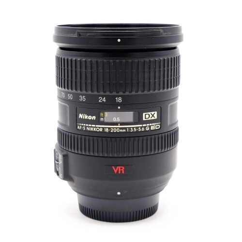 Nikon 18-200mm F3.5-5.6G IF-ED VR AF-S Nikkor F-Mount (Occ) Tweedehands