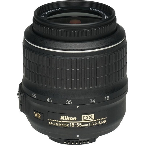 Nikon AF-S DX NIKKOR 18-55 mm F3.5-5.6 G VR 52 mm filter (geschikt voor Nikon F) zwart