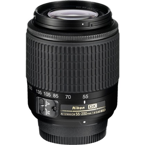 Nikon AF-S DX NIKKOR 55-200 mm F4.0-5.6 ED G 52 mm filter (geschikt voor Nikon F) zwart
