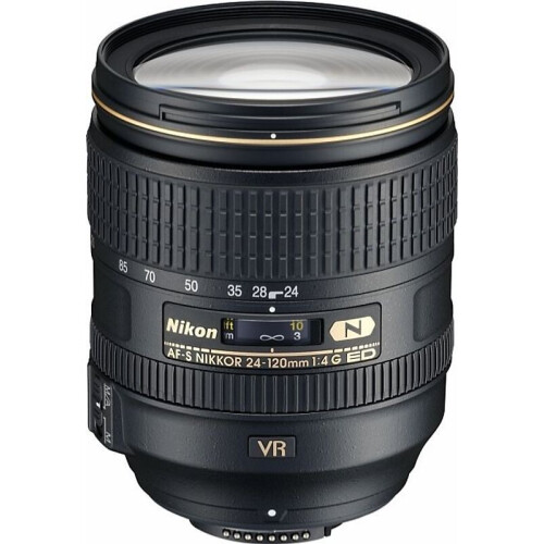 Nikon AF-S NIKKOR 24-120 mm F4.0 ED G VR 77 mm filter (geschikt voor Nikon F) zwart