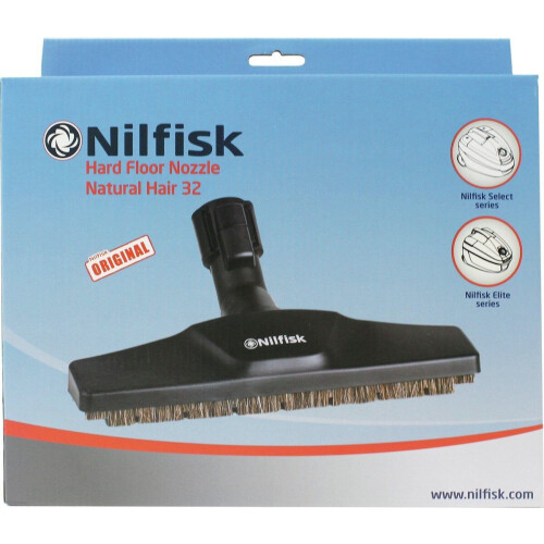 Nilfisk Elite/Select - Parketborstel 32mm zacht natuurhaar - Zwart
