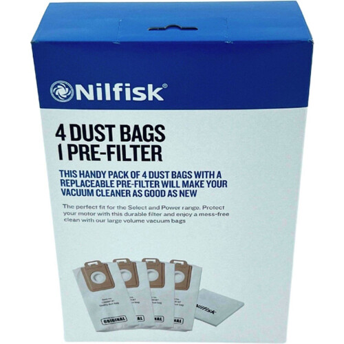 Nilfisk Select Serie - Synthetische Stofzakken - 4 st Tweedehands