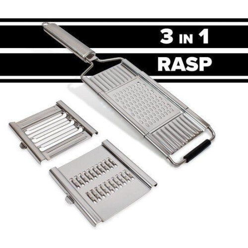 Nimma® Handrasp - 3-in-1 Rasp - Kaasrasp - Gemberrasp - Knoflookrasp - Groentesnijder - Mandoline