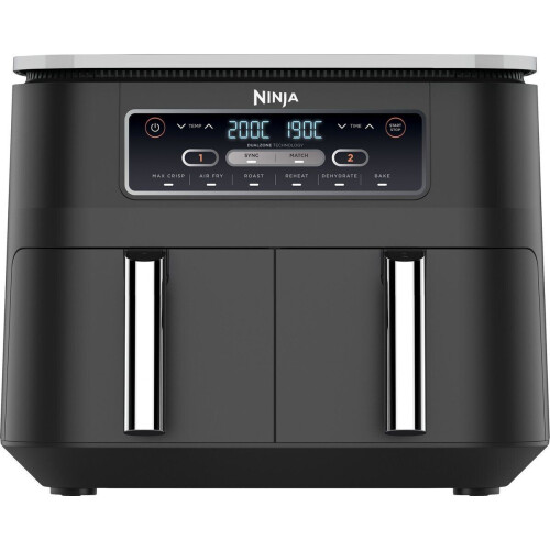 Ninja AF300EU - Dubbele Airfryer XXL - 7.6 Liter - Dual Zone Technologie (2 stuks) Tweedehands