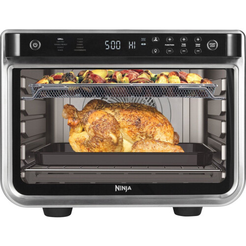 Ninja Foodi 10-in-1 Vrijstaande Elektrische Oven - AirFryer, Bakken, Grillen en meer - 29 Liter - 2400 Watt - DT200EU Tweedehands