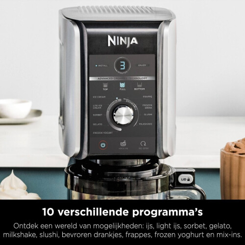 Ninja Nc501eu Creami Deluxe - Ijsmachine - 10-in-1 - 800w | Nieuw (outlet)