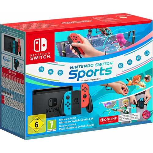 Nintendo Switch (2019) - Console met Nintendo Switch Sports en 3 maanden Online - Zwart Tweedehands