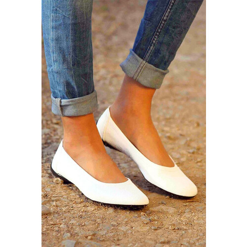 Noah dames vegan Flats Mia Wit Tweedehands