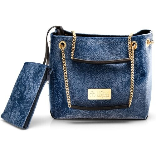 Noah dames vegan Portofino Bag - Blue Tweedehands