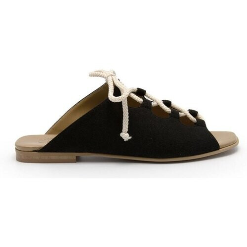Noah dames vegan Sandal Virginia Suede - Black Tweedehands