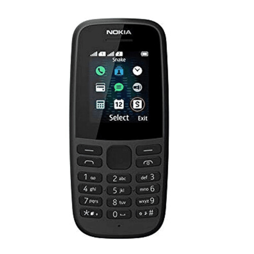 Nokia 105 2G - Mobiele telefoon - Dual SIM - Zwart