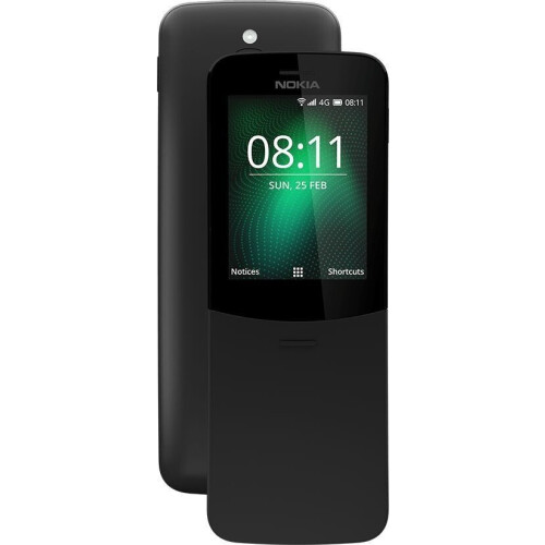 Nokia 8110 - Smartphone - KaiOS 4GB 512MB - Zwart Tweedehands