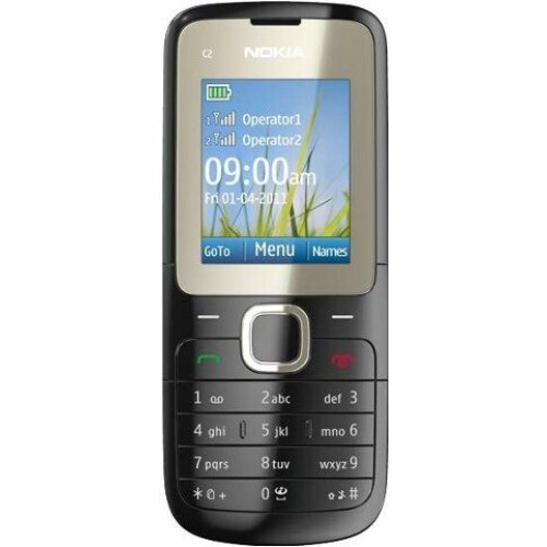 Nokia C2-00 - Mobiele telefoon - 1,8" scherm - Zwart Tweedehands
