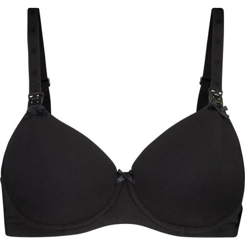 Noppies Cotton Melange - Zwangerschapsbeha - Omklapbare cups - Black