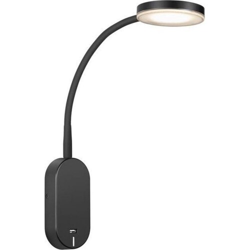 Nordlux Mason - Wandlamp - Flexibele hals met LED - Zwart