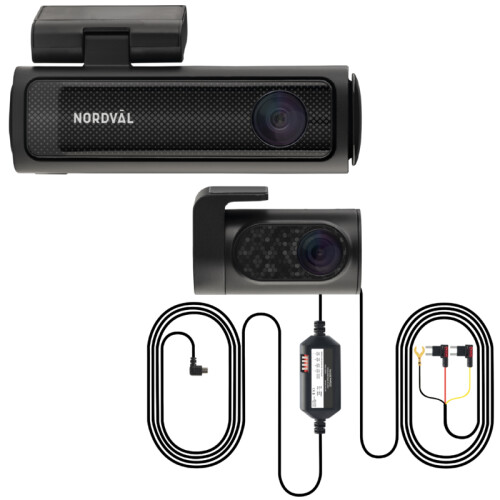 NORDVÄL DC202-2CH - Dashcam - 4K Dual - 64GB + PMPC03 Tweedehands