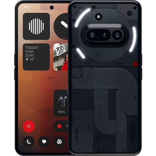 Nothing Phone (3a) - Smartphone - 12GB RAM - 256GB opslag - Zwart Tweedehands