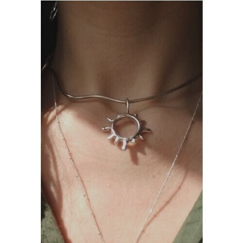 Nouare Jewelry dames vegan Ketting Back To Light Zilver Tweedehands