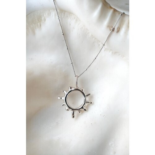 Nouare Jewelry dames vegan Ketting Ray Recycled Zilver Tweedehands