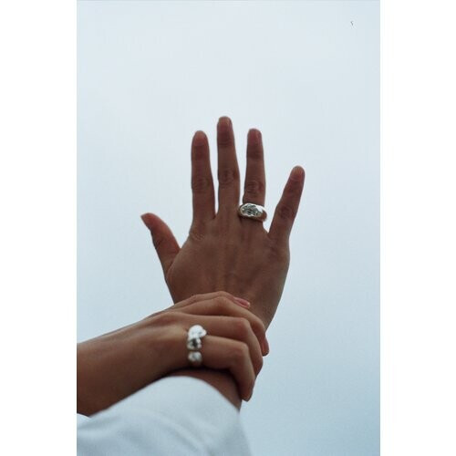 Nouare Jewelry dames vegan Ring Echo Zilver Tweedehands