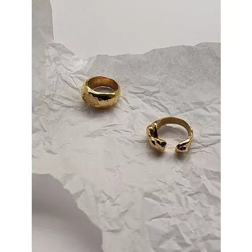 Nouare Jewelry dames vegan Ring Mount Verguld Tweedehands